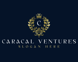 Luxury Wreath Crown logo design