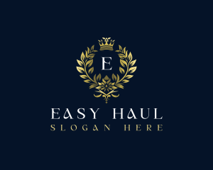 Luxury Wreath Crown logo design