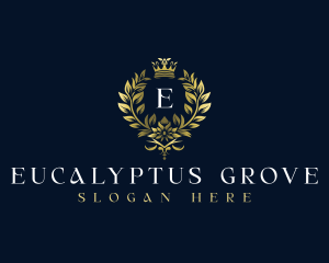 Luxury Wreath Crown logo design