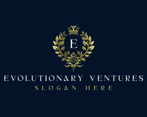 Luxury Wreath Crown logo design