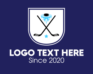Ice - Ice Hockey Team Banner logo design
