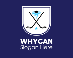 Ice Hockey Team Banner Logo