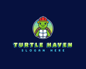 Turtle Animal Firefighter logo design