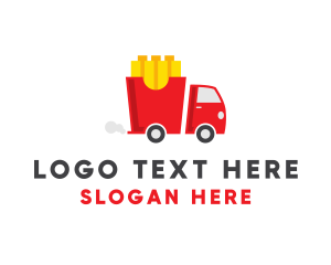 French Fries Food Truck logo design