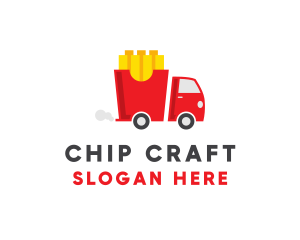 French Fries Food Truck logo design