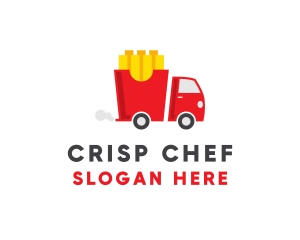 French Fries Food Truck logo design