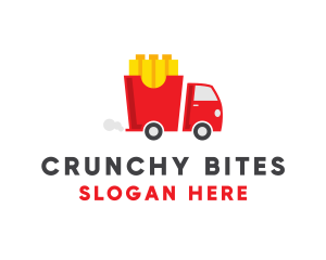 Chips - French Fries Food Truck logo design