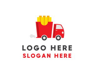 French Fries Food Truck logo design