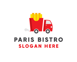 French Fries Food Truck logo design