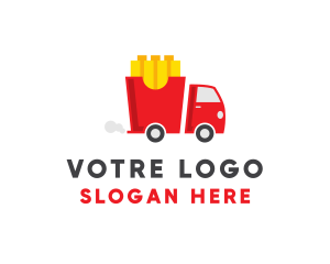 Chips - French Fries Food Truck logo design