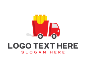Snacks - French Fries Snack Truck logo design