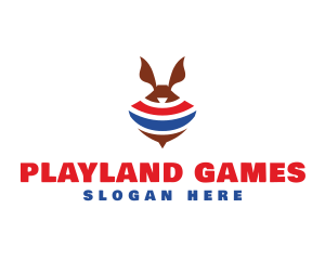 Games - Spinning Rabbit Top logo design