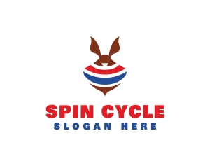 Spinning - Spinning Rabbit Top logo design