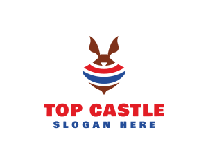 Spinning Rabbit Top logo design