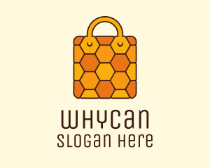 Yellow Honeycomb Bag Logo