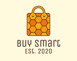 Yellow Honeycomb Bag logo design