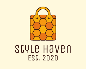 Mall - Yellow Honeycomb Bag logo design