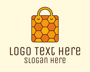 Yellow Honeycomb Bag Logo