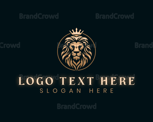 Elegant Empire King Lion Logo