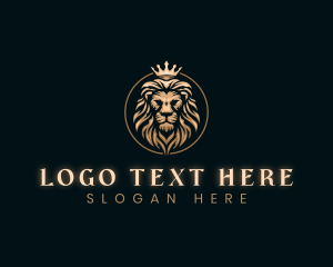 Luxury - Elegant Empire King Lion logo design