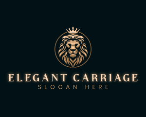 Elegant Empire King Lion logo design