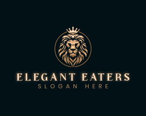 Elegant Empire King Lion logo design