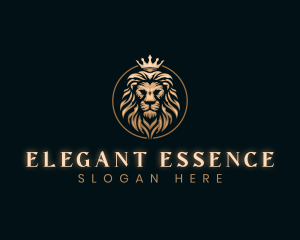 Elegant Empire King Lion logo design