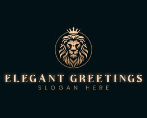 Elegant Empire King Lion logo design