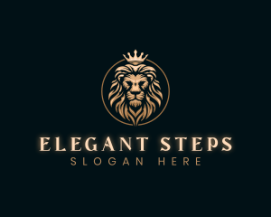 Elegant Empire King Lion logo design