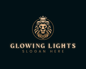 Elegant Empire King Lion logo design