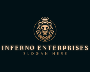 Elegant Empire King Lion logo design