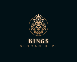 Elegant Empire King Lion logo design