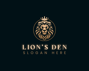 Elegant Empire King Lion logo design