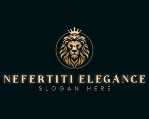 Elegant Empire King Lion logo design