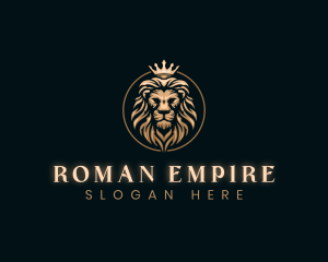 Elegant Empire King Lion logo design