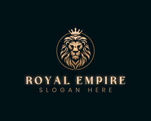 Elegant Empire King Lion logo design