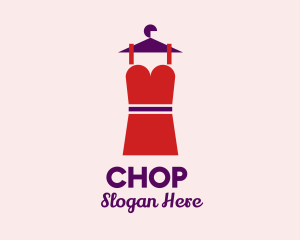 Simple Red Dress logo design