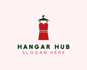 Simple Red Dress logo design