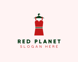 Simple Red Dress logo design