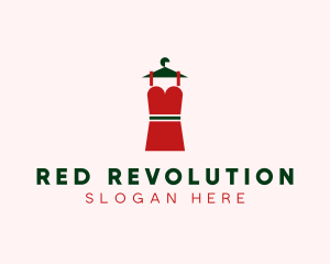 Simple Red Dress logo design