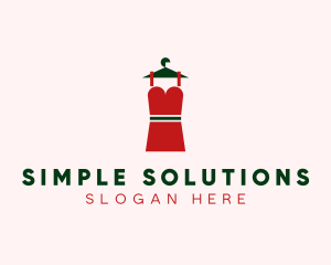 Simple Red Dress logo design