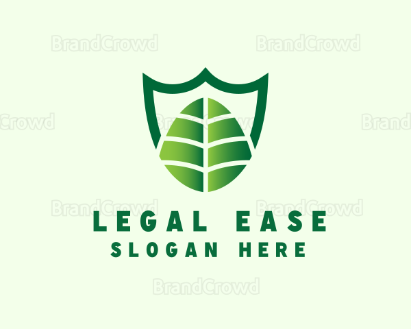 Agriculture Shield Leaf Logo