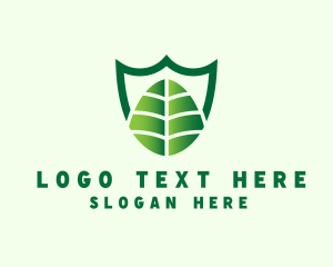 Green - Agriculture Shield Leaf logo design