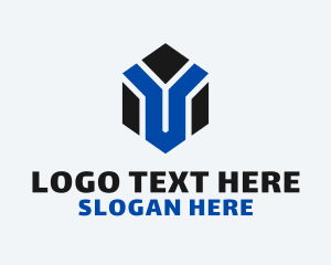 Video Game - Hexagon Gaming Letter Y logo design