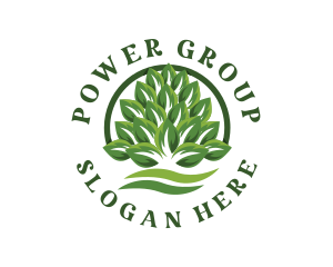 Farmer - Organic Leaves Farm logo design