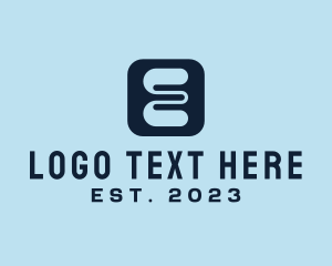 Application - Letter E App logo design