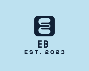 Letter E App logo design