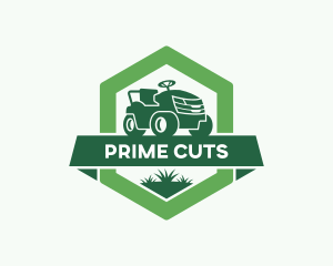 Lawn Mower Gardener logo design