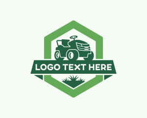 Lawn Mower Gardener Logo