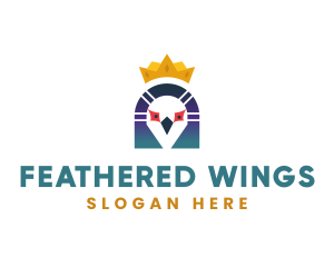 Pigeon - Crown Pigeon Bird logo design